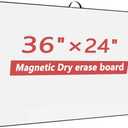 Dry Erase White Board for Wall,Large Magnetic Whiteboard, White Board for Office/Home/Kitchen/School, Aluminum Frame 23.6" X 35.4"