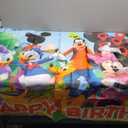 Mouse Birthday Party Supplies Backdrop 5x3 Cartoon Pink Kids Happy Birthday Background Photography Cartoon Mouse Party Decorations Banner Photo Booth Props