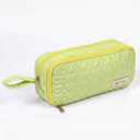 2 x Pencil Case Pouch, Soft Quilted Pen Bag with Zipper, Small Pencil Organizer, Cute Aesthetic School Supplies for Teen Girls Adults, 9.06" × 3.94" × 2.56"