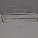 Acrylic Monitor Stand Riser Acrylic Laptop Stand for Desk Clear Computer Monitor Stand for Desk Accessories White Aesthetic Decorations for Office Home iMac Organizer