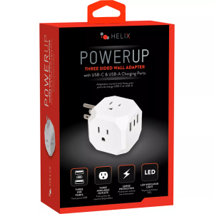Helix 3x3 Multiport Adapter - White