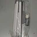 Floor Squeegee with 180 Rotating Head, Squeegee for Floor with 52'' Long Handle, Squeegee Broom, Squeegee for Window Cleaning, Bathroom Tile, Garage Concrete, Deck, Shower Glass (White)