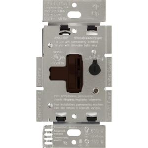 Lutron Ariadni/Toggler LED+ Dimmer Light Switch for Dimmable LED, Halogen and Incandescent Dimmer Switch, 150W, Single-Pole/3-Way, AYCL-153P-BR, Brown