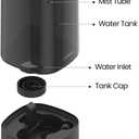 ROSEKM Humidifiers for Bedroom, 2.0L Cool Mist Humidifier for Home Plant and Baby Nursery, Quiet Ultrasonic Humidifier with 360 Nozzle, Auto Shut-Off, Filterless, Black