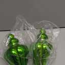 2 Pcs 9" Large Christmas Ball Ornaments - Shatterproof Finial Drop Decorations for Tree - Black Hanging Ornaments- Black Xmas Balls Decoration