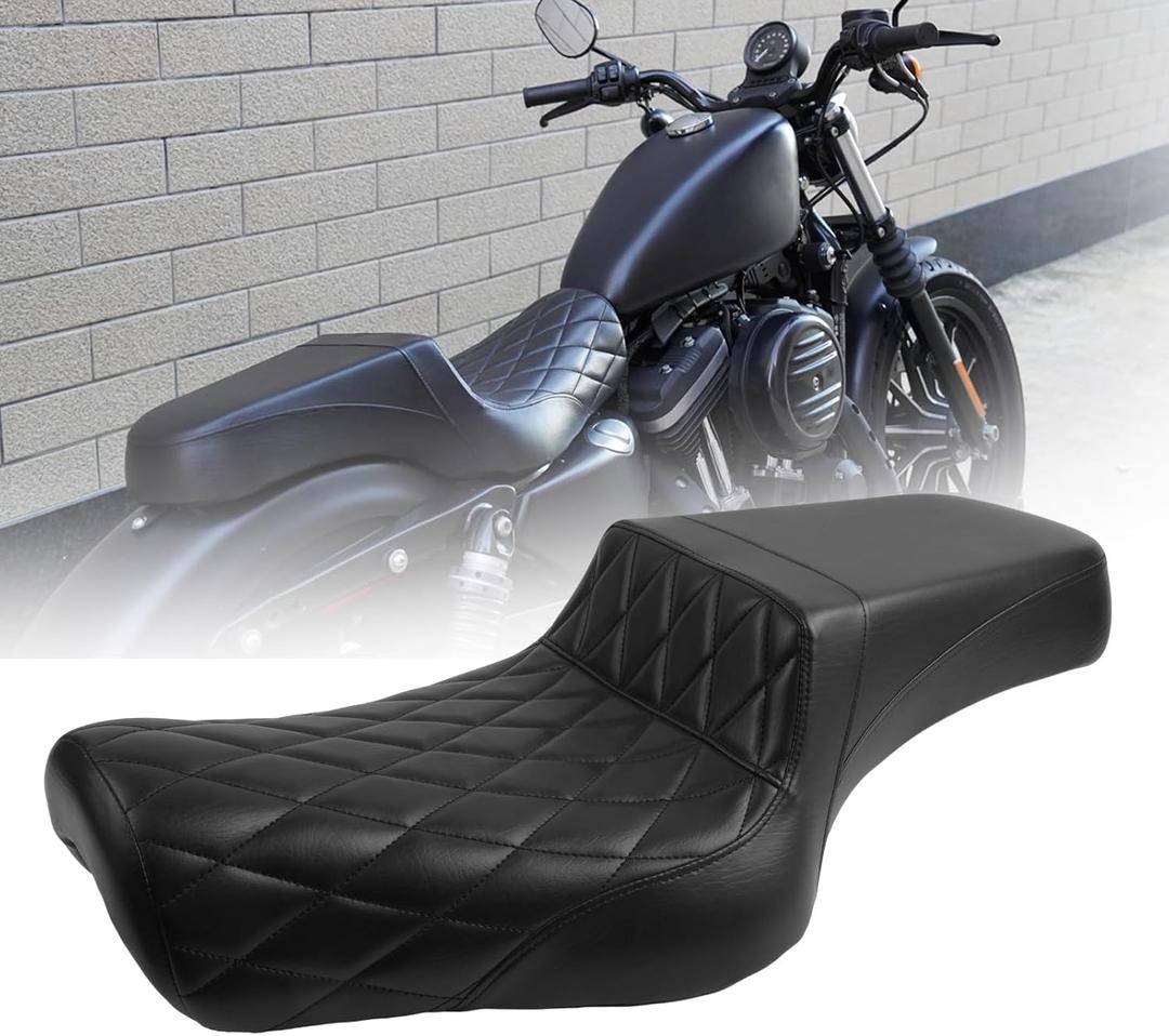 Two-Up Seat for Harley Sportster Iron XL883 XL1200 (2004-2006)&(2010-2022)