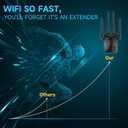 Best WiFi Extender Signal Booster for Whole Home - 13K Sq.Ft Coverage | 100% Faster Internet Extender WiFi Booster, 1-Button Setup Repeater Works with Any Router | Stop Buffering in Every Room