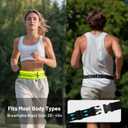 MIER Running Belt for Men Women Slim Fanny Pack Phone Holder Jogging Pouch with Marathon Bib Clip Runner Waist Pack for Walking Cycling for Keys, Cards & Essentials (Neon Yellow)