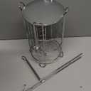 Toilet Paper Holder Stand with Shelf for Phone, Bathroom Free Standing Tissue Roll Storage Rack with Dispenser for 4 Mega Rolls, Chrome