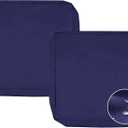 Sqodok Patio Cushion Covers 18x18 Waterproof Outdoor Cushion Covers Replacement 2Pack Patio Cushion Seat Slicovers with Ties for Sectional Sofa, Wicker Chair, Blue