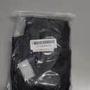 Vatge Small Door Window Curtains Privacy Thermal Insulated Blackout Window Coverings for Front Glass Door Tie Up Shade for Home Office, 1 Panel, W26 x L20, Black