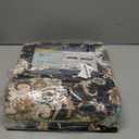 Amearea Vintage Design Black Area Rugs for Living Room, 4x6 Machine Washable Floral Collection Traditional Bedroom Rug, Low Pile Kids Room Carpet, No Slip Office Kitchen Home Decor, Black and Green