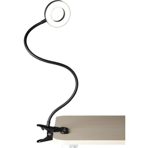 OttLite Capture Clip-On LED Desk Lamp and Ring Light for Desk, Use for Reading, Selfie, for Computer, ClearSun LED Technology, Dimmable with 3 Color Modes