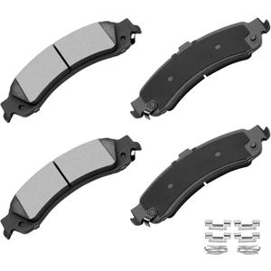 cciyu D834 Rear Ceramic Disc Brake Pads Kit Fit For Cadillac For Escalade For Escalade EXT 2002-2006,For Escalade ESV 2003-2006,For Chevy For Avalanche 1500 2002-2006,For Silverado 1500 2001-2005 4PCS