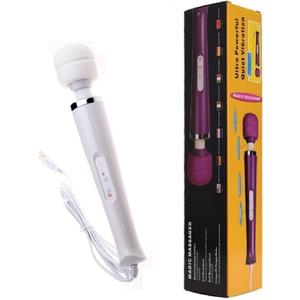 Power Massager Big Tool Electric Foot Neck Back Hand Leg Arm Shoulder Massage Aches Sports Recovery for Women (White Color)