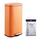 happimess Curtis 8 Gal Step Trash Can Soft Close 25", Carrot Cake