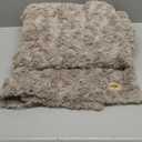 UGG Faux Fur Twin Size Blanket, Double-Sided Warm Cozy Blanket, Extra Large Throw for Sofa, Washable Bedding for Twin XL Size Bed, Cute Room Decor, 66" x 90", Oyster Brown (Adalee)