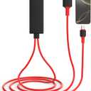 USB C to HDMI Adapter for iPhone 16 to TV,[Apple MFi Certified] USB Type C Digital AV Adapter 1080P 4K Sync Screen Connector Cable for iPhone 16/16 Plus/16 Pro/16 Pro Max/15 to HDTV Projector Monitor