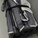 Foldable Playpen for Babies and Toddlers, 50x50 Inches Portable Playpen, Kids Collapsible Play Pen with 2 Handlers, Indoor & Outdoor Baby Fence Play Area with Visible Mesh, Dark Gray