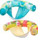 Sloosh Pool Floats Adult, 2 Pack Inflatable Noodle Chair with Sling Soft Fabric, Floating Pool Float Lounge for Summer Water Fun