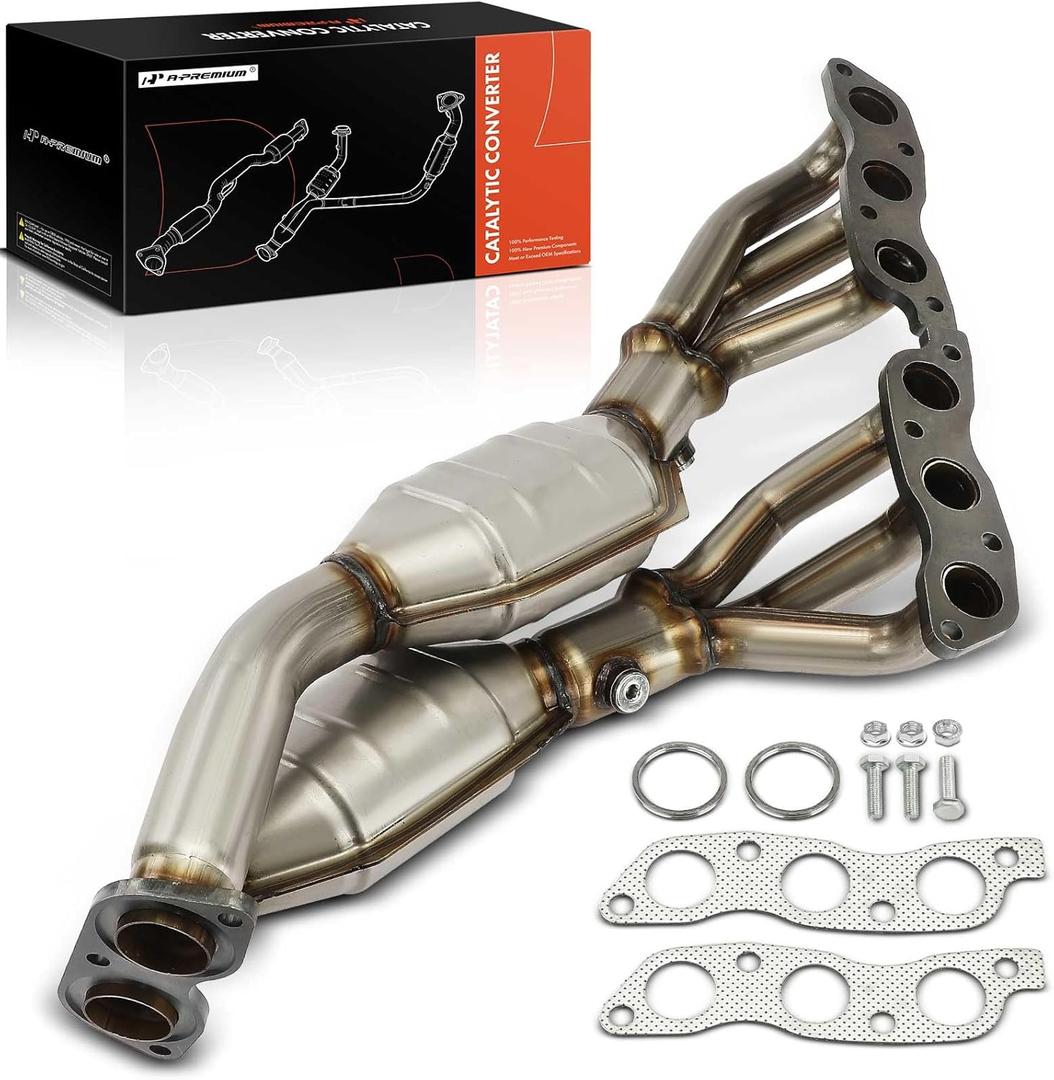 A-Premium Exhaust Manifold Catalytic Converter Kit Direct-Fit Compatible with Lexus IS300 2001-2005 3.0L, GS300 1998-2005 3.0L, SC300 1998-2000 3.0L & Toyota Supra 1998 3.0L, EPA Compliant A-Premium Exhaust Manifold Catalytic Converter Kit Direct-Fit Compatible with Lexus IS300 2001-2005 3.0L, GS300 1998-2005 3.0L, SC300 1998-2000 3.0L & Toyota Supra 1998 3.0L, EPA Compliant