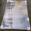 Art Remedy Golden Eclipse Canvas Gemstone Abstract Art, White Frame, 36" x 54"