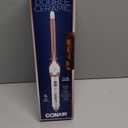 Conair Double Ceramic 1/2-Inch Curling Iron, 1/2-inch barrel produces spiral curls  for use on short to medium hair (White/Rose Gold)