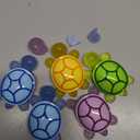 5 Pcs Large Glow in The Dark 3D Resin Turtles Miniature Garden Figurines,Accessories for Decorating DIY Dollhouse Fish Tank Fridge Wall Art, Safe, Durable, Non Fading 5 Colors