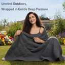 ZonLi 20lbs Weighted Blanket for Adults Sleeping, Double-Sided All Season Reversible 75D Cooling Mesh & Warm Ribbed Microfiber, 48"x72" Grey, Machine Washable