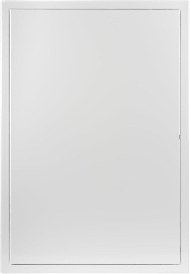 Repa Market 16" x 24" Inch Steel Access Panel (15.6 x 23.4) - Opening Flap Cover Plate - Box Door Lock - Door Latch - Inspection Hatch - White Polymer Coating - Indoor Use for Walls and Ceilings