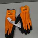 Kebada T1 Waterproof Winter Work Gloves for Men and Women,Insulated Work Gloves for Men Cold Weather,Warm Freezer Gloves XXL (Orange)