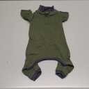 Sticky Cat Clothes Stretchy, Sphynx Hairless Sweater & Pajamas for Cats only, Soft Cat Onesie for Cats After Surgery Female Male & Hair Loss Prevention, Green XL