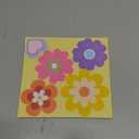 482 PCS DIY Flower Paper Cutouts Colorful Flower Shape Cut Outs 2-Sided Card Stock Punch Out Flowers Die Cuts with Glue Points for Kids Spring DIY Crafts Pre-Cut Classroom Bulletin Board Decoration