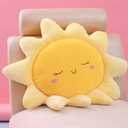 Flower Floor Pillow Sun Shape Cushion Cute Seating Pad Chair Cushion Oversized Throw Pillow, Plush Toy for Home Decoration Kids Girls Women Gifts (58 cm / 22.8 inch)