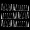 1000 Pieces Coffin Nail Tips Clear Ballerina Acrylic Nail Tips Half Cover False Nails Tips Fake Nails Nail Extension Tips