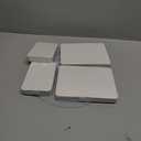 4 Pack Buffet Risers, FOLDABLE Food Display Risers for Dessert Table,Dessert Table Display Set, White Cardboard Cylinder Cake Cupcake Stands for Party, Multi-height, 12in Round