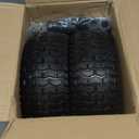 2 Pack, 13x5.00-6 Flat Free Lawn Mower Tire and Wheel, 13x5-6 Riding Lawnmower Tire with 3"-6" Centered Hub and 3/4" & 5/8" Bearings, Tractor Turf Tire Turf-Friendly, 2 Pack