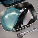 TRAVELISIMO Electric Lunch Box for Adults 80W Heated Lunch Box For Men 1.5L Stainless Steel Portable Food Warmer, 12/24/110V Electric Food Warmers for Travel & Work, Loncheras Para Hombres de Trabajo (Neon Blue)