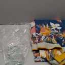 Boho Throw Blanket for Couch 100% Cotton Soft Breathable Butterfly and Floral Double Embroidery Throw Blanket,50" x 60" All Season Reversible Throws for Sofa Chair Bohemian Decor for Livingroom