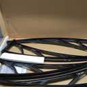 VIVOHOME Polycarbonate Window Door Awning Spliced Canopy Brown with Black Bracket 40 Inch x 120 Inch