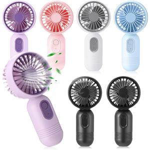 Mini Portable Fan Bulk Cute Handheld Lightweight Small Little Personal Hand Eyelash Fan 3 Speeds USB Rechargeable for Women Men Indoor Outdoor Makeup Travel Camping (Multicolor,6 Pcs) Mini Portable Fan Bulk Cute Handheld Lightweight Small Little Personal Hand Eyelash Fan 3 Speeds USB Rechargeable for Women Men Indoor Outdoor Makeup Travel Camping (Multicolor,6 Pcs)