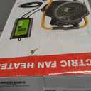 Greenhouse Heater with Digital Thermostat, Grow Tent Heaters, Overheat Protection, Fast Heating for Green House, Flower Room, Yellow-Black