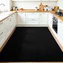 Vasofe Black Area Rugs for Living Room Bedroom, 4x6 Modern Thickened Memory-Foam Throw Carpet, Super Soft Kids Boys Girls Rug, Non-Slip Washable Carpets for Dorm Nursery Classroom Office Decor