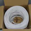MONK CABLES | CAT6 Plenum Cable 1000ft | UTP, 23AWG, 550MHz | DSX-8000 Certified | Most Certified Cable of The Whole Market (White)