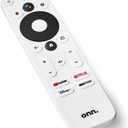 ONN Android TV 2K FHD Streaming Stick with Remote Control & Power Adapter WiFi HDMI Chromecast Built-in