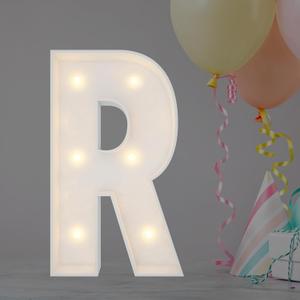 JoyBox Design 2FT Marquee Light Up Letters, Marquee Letters R, Mosaic Balloon Letters for Birthday Party Decorations, Marry Me Light Up Letters, Baby Marquee Letters for Decor, Wedding Decor