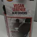 Dickies Vegan Leather Seat Covers, red/black, 2pcs