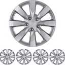 BDK (4-Pack) Premium 16" Wheel Rim Cover Hubcaps OEM Style Replacement Snap On Car Truck SUV Hub Cap - 16 Inch Set, Abs,Steel, Acrylonitrile Butadiene Styrene (16 Inches)
