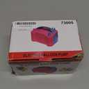 IDAODAN Electric Balloon Pump, Portable Electric Balloon Blower Machine Balloon Air Pump Dual Nozzle Rose Red 110V 600W Balloon Inflator for Party Decorations