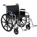 Medline Excel Extra-Wide Bariatric Wheelchair For Adults and Seniors with 24" Wide Seat, Supports up to 500 lbs